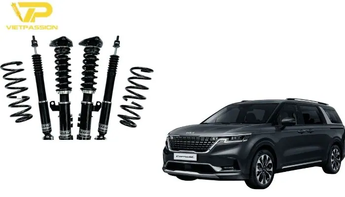 Nâng cấp giảm xóc Carnival với phuộc hiệu năng TiTan V2 Phuộc nhún CARNIVAL nâng cấp phuộc TiTan V2