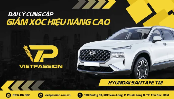 Lắp đặt phuộc giảm xóc ô tô Hyundai Santafe 2021-2023 tại VIETPASSION